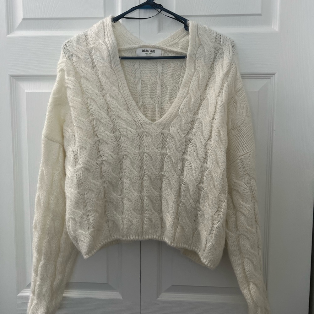 Double Zero Cropped Sweater - image 1